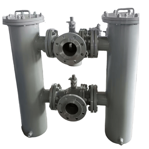 12"(600)-SS304-Dual-Basket Filter