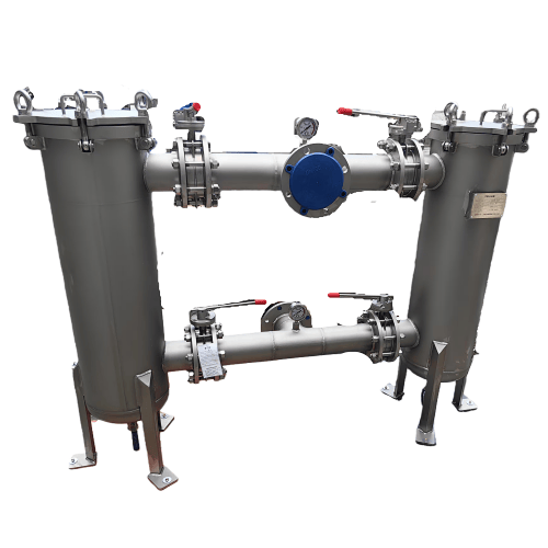 12"(600)-SS304-Dual-Basket Filter