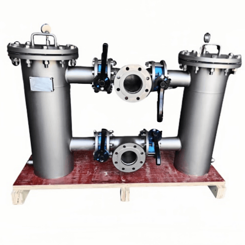 12"(600)-SS304-Dual-Basket Filter