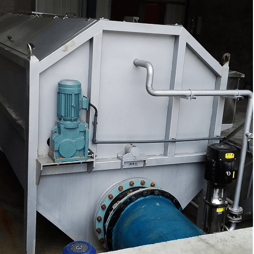 500m³-Internally Fed Rotary Drum Screen