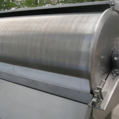 SS304-1000*2000-Externally Fed Rotary Drum Screen