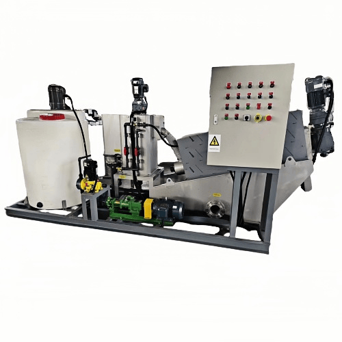 SS304-131+500-Sludge Dewatering Press All In One Machine
