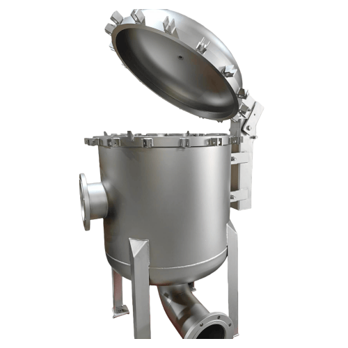 SS304-3-Bag Filter Housing-Side-Opening