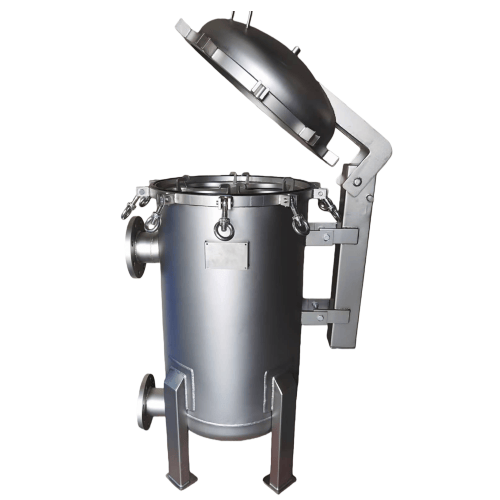 SS304-3-Bag Filter Housing-Side-Opening