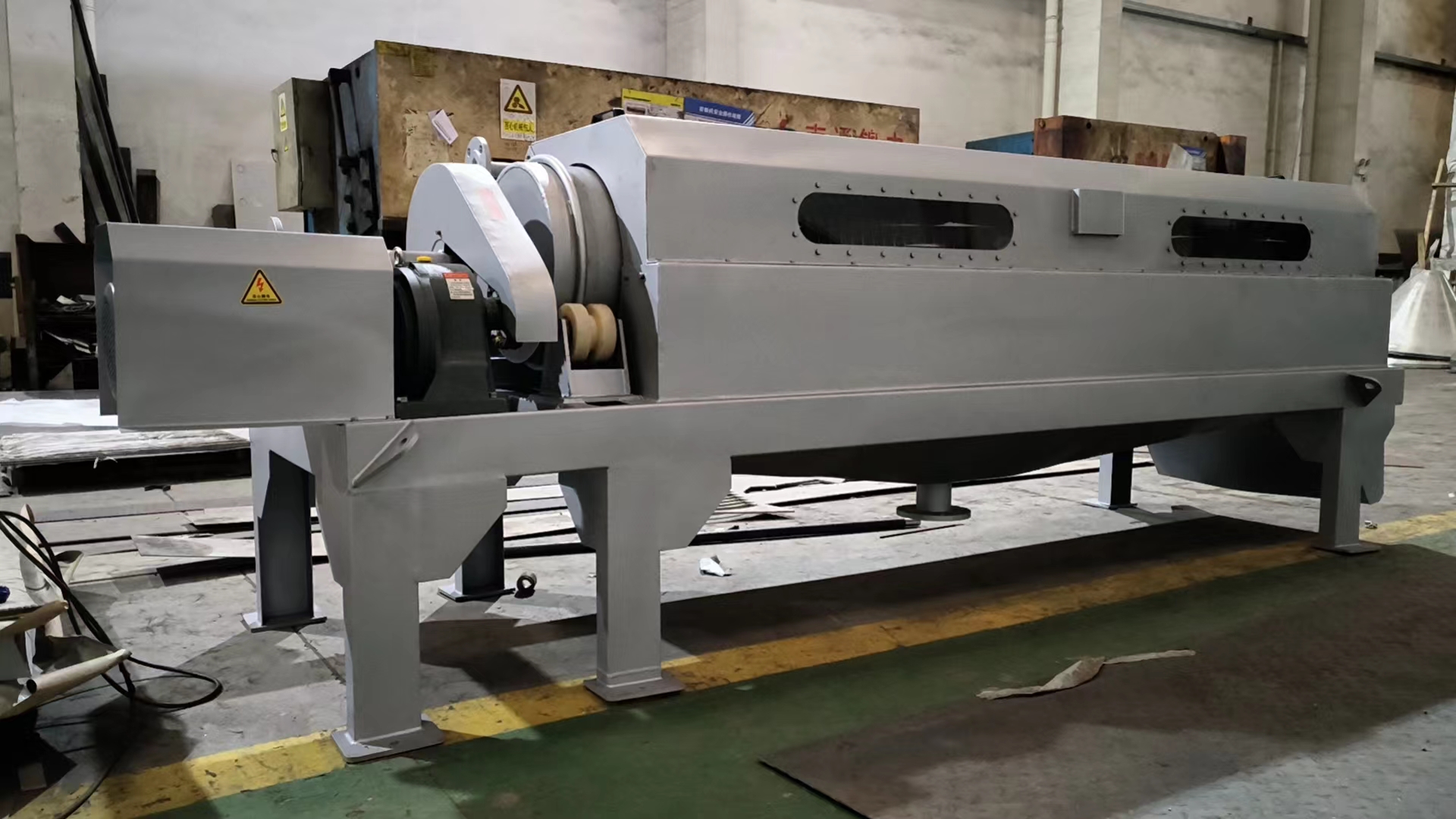 SS304-500*2000-Internally Fed Rotary Drum Screen
