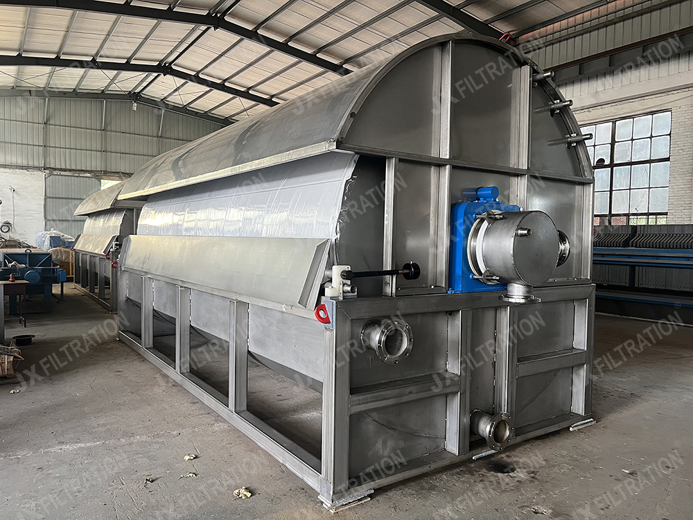 SS304-56m²-Scraper Discharge Vacuum Drum Filter