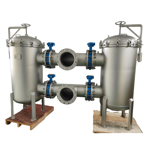 SS304-6-Duplex Bag Filter Housing