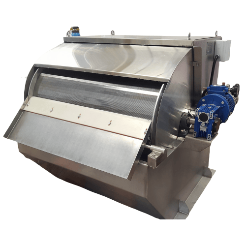 SS304-800*1200-Externally Fed Rotary Drum Screen