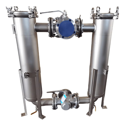 SS316-#1-Duplex Single Bag Filter Housing